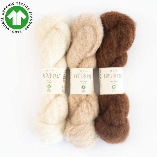 BC Garn Brushed Baby GOTS undyed Limited Edition Natural white undyed